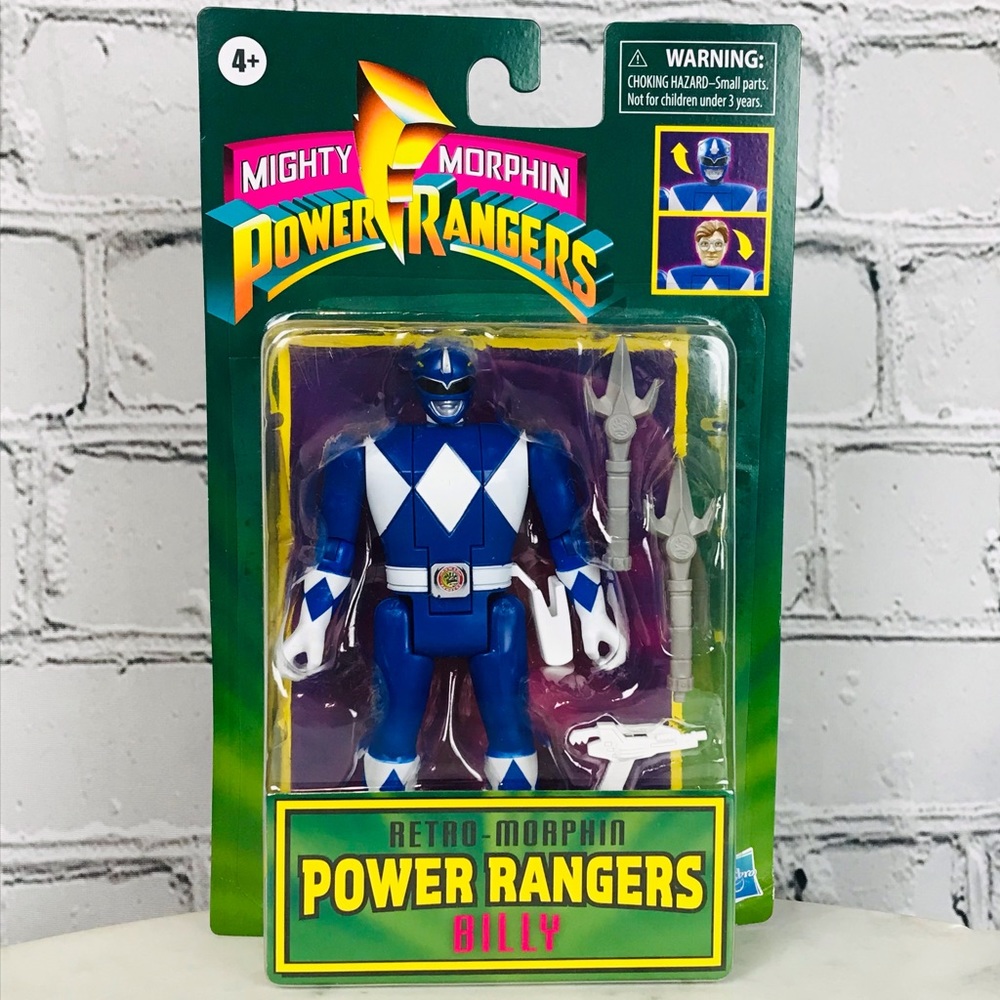 Mighty Morphin Power Rangers Retro-Morphin Billy Blue Power Ranger Action Figure